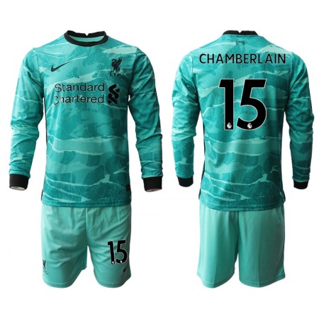 Billiga Fotbollströjor Liverpool Alex Oxlade-Chamberlain 15 Barn Borta tröja 2020/21 Långärmad